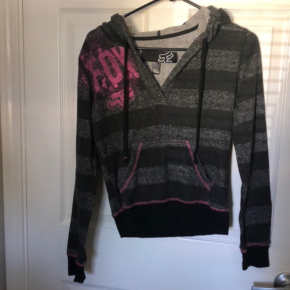 Fox v-neck hoodie